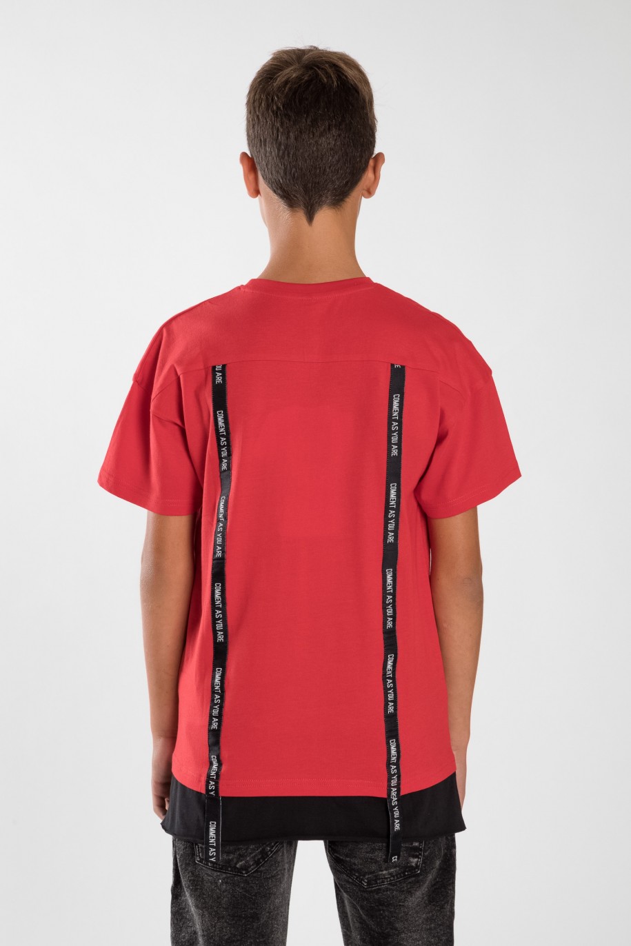 Czerwony T-shirt dla chłopaka GET APP