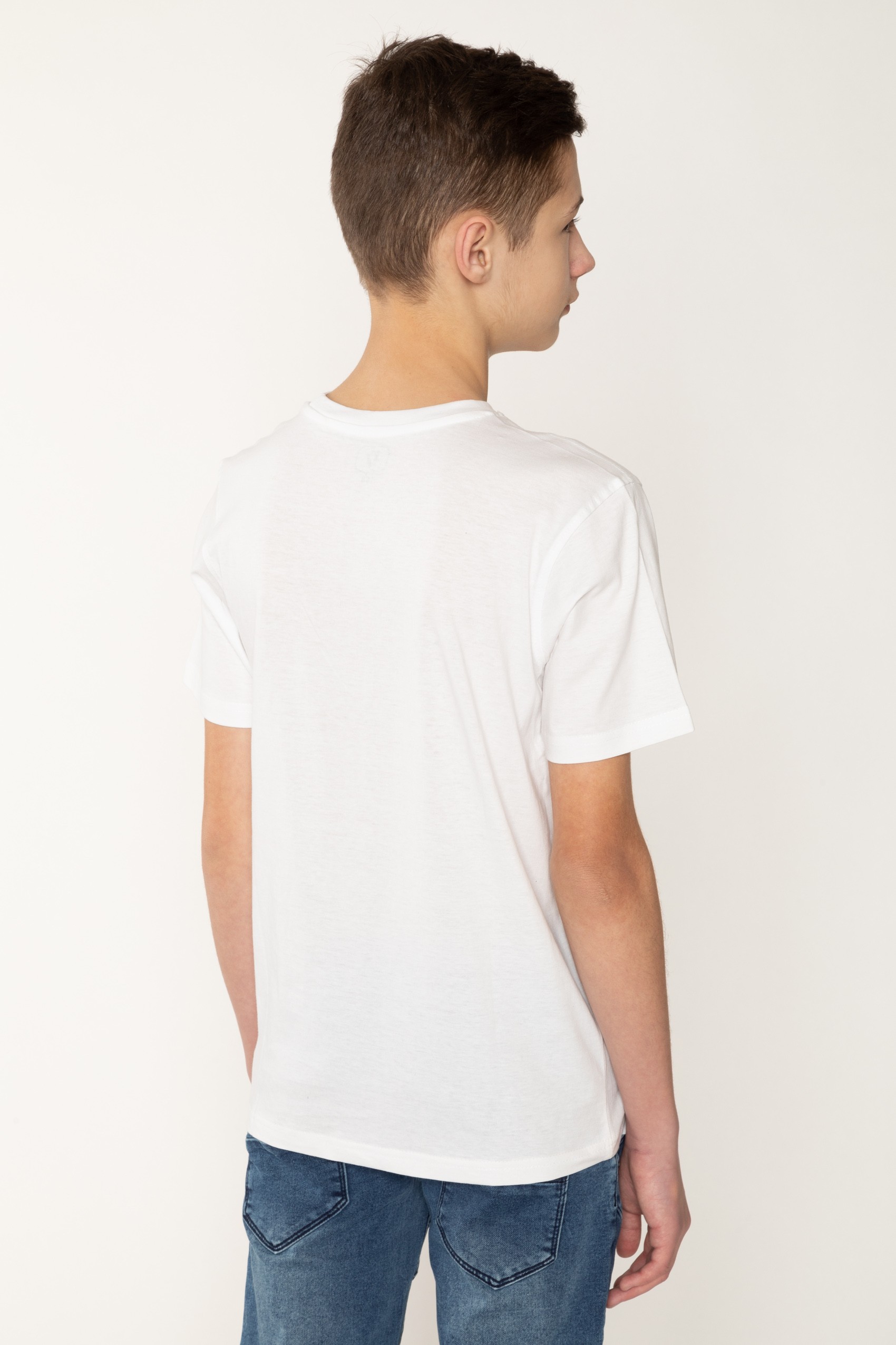 

Biały T-shirt dla chłopaka ALE LAMPA!