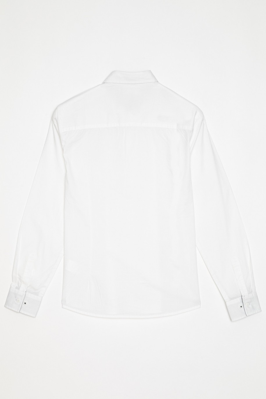 Elegancka biała koszula dla chłopaka - 22614