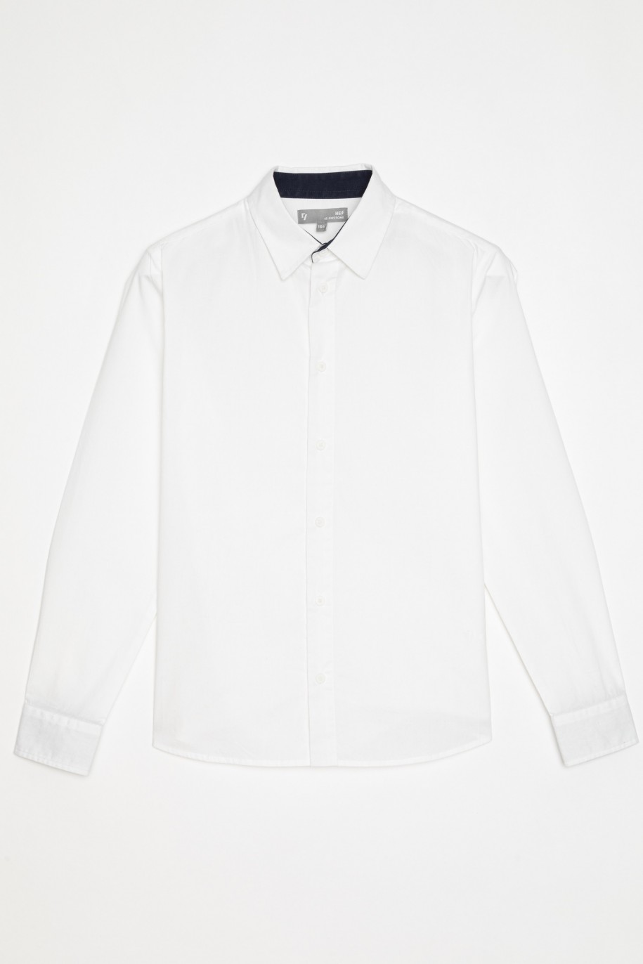 Elegancka biała koszula dla chłopaka - 22615