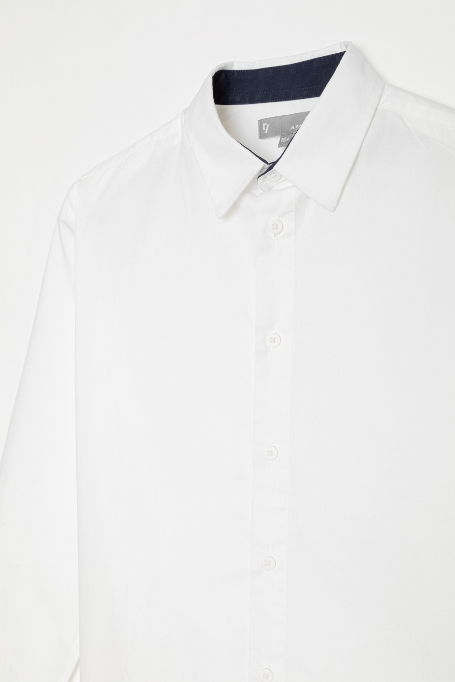 Elegancka biała koszula dla chłopaka - 22616