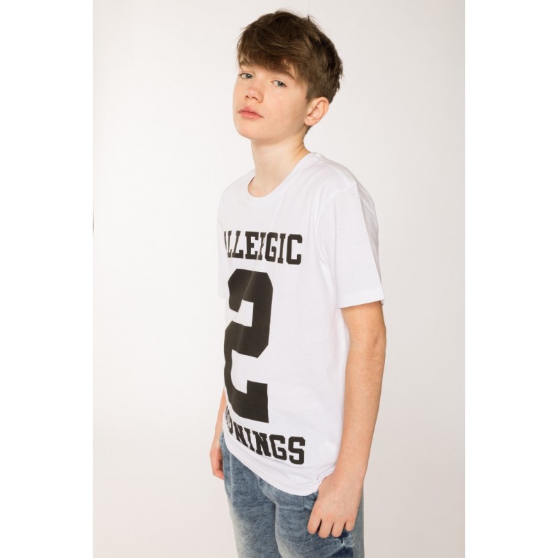 Biały t-shirt dla chłopaka ALLERGIC 2 MORNINGS - 27828