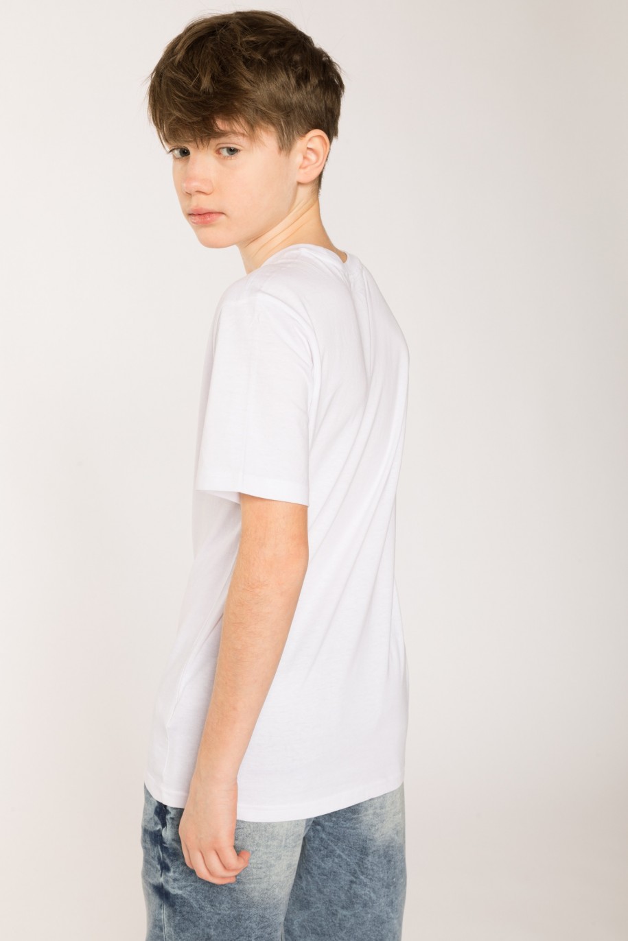 Biały t-shirt dla chłopaka ALLERGIC 2 MORNINGS - 27831