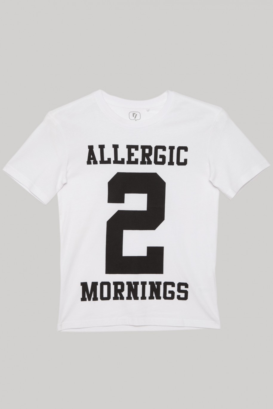 Biały t-shirt dla chłopaka ALLERGIC 2 MORNINGS - 27832