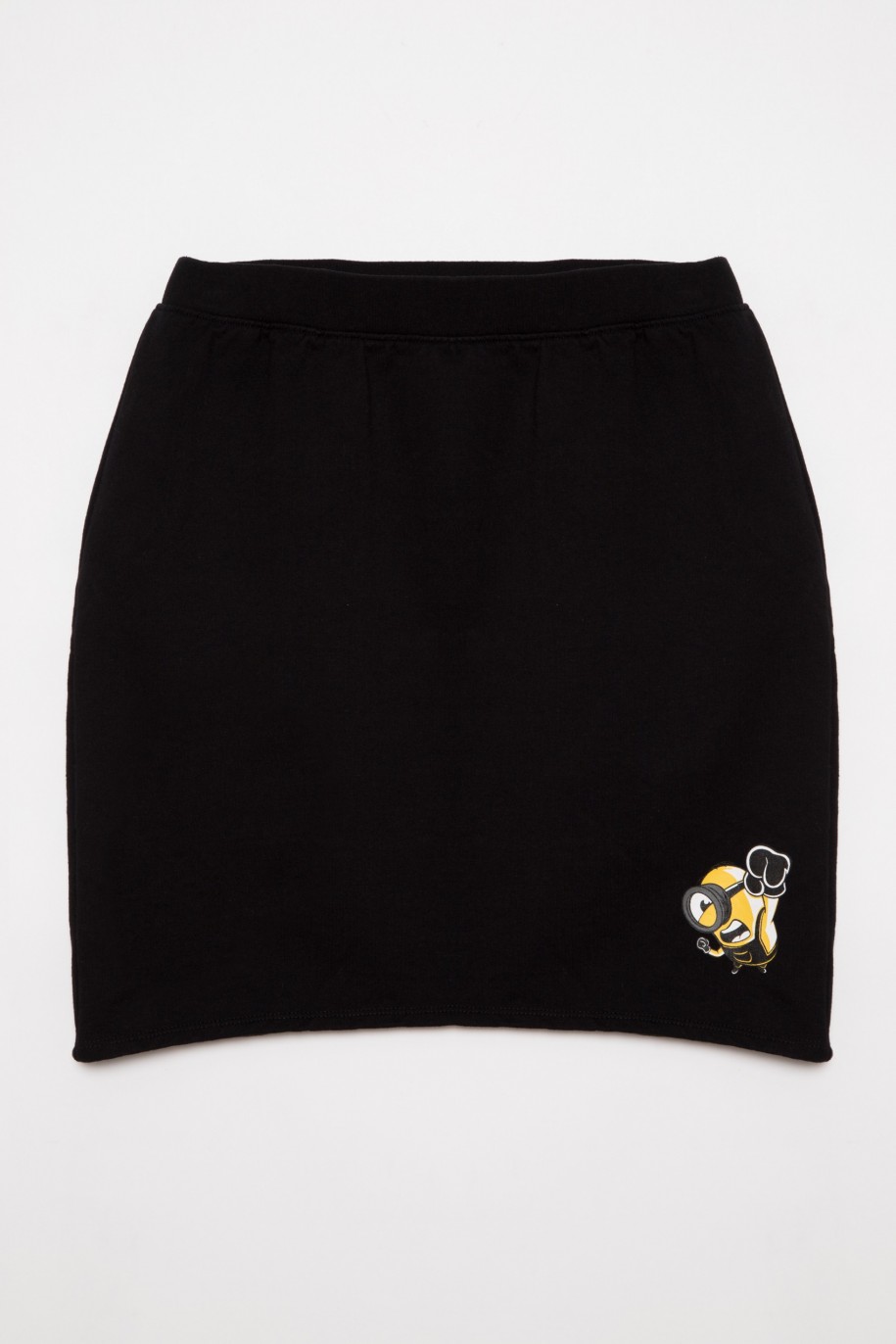 Czarna krótka spódnica Minionki - 28307