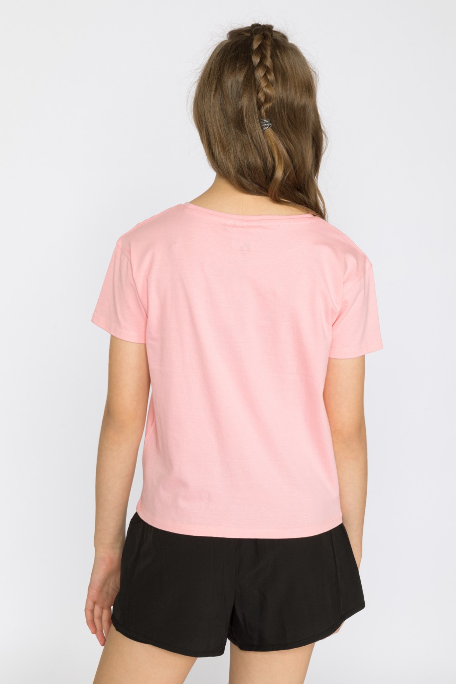 Różowy t-shirt dla dziewczyny HARLEY QUINN - 29908