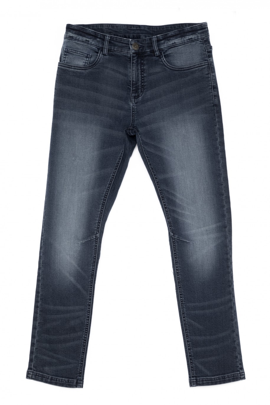 Granatowe spodnie jeansowe dla chłopaka - 30300