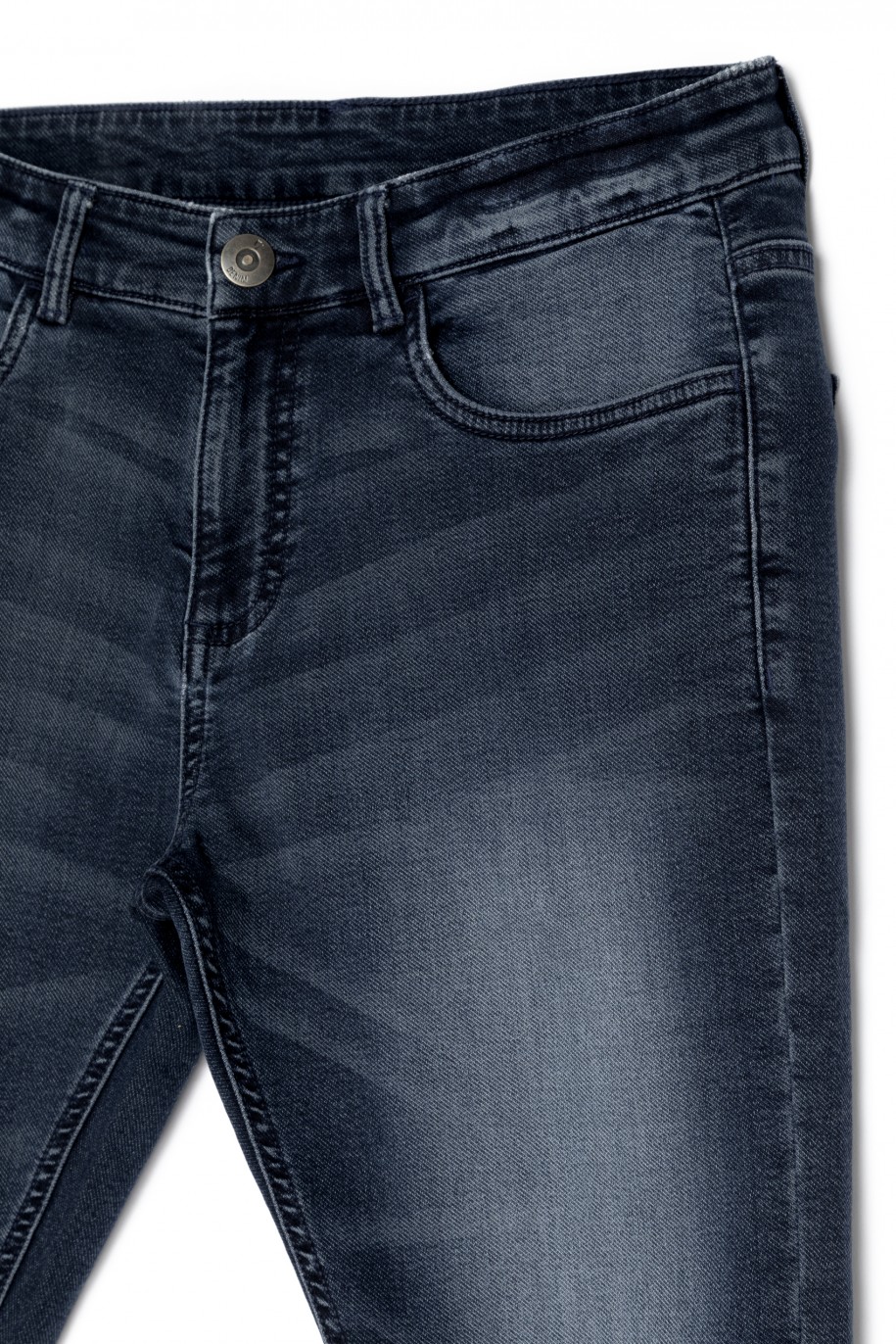 Granatowe spodnie jeansowe dla chłopaka - 30301