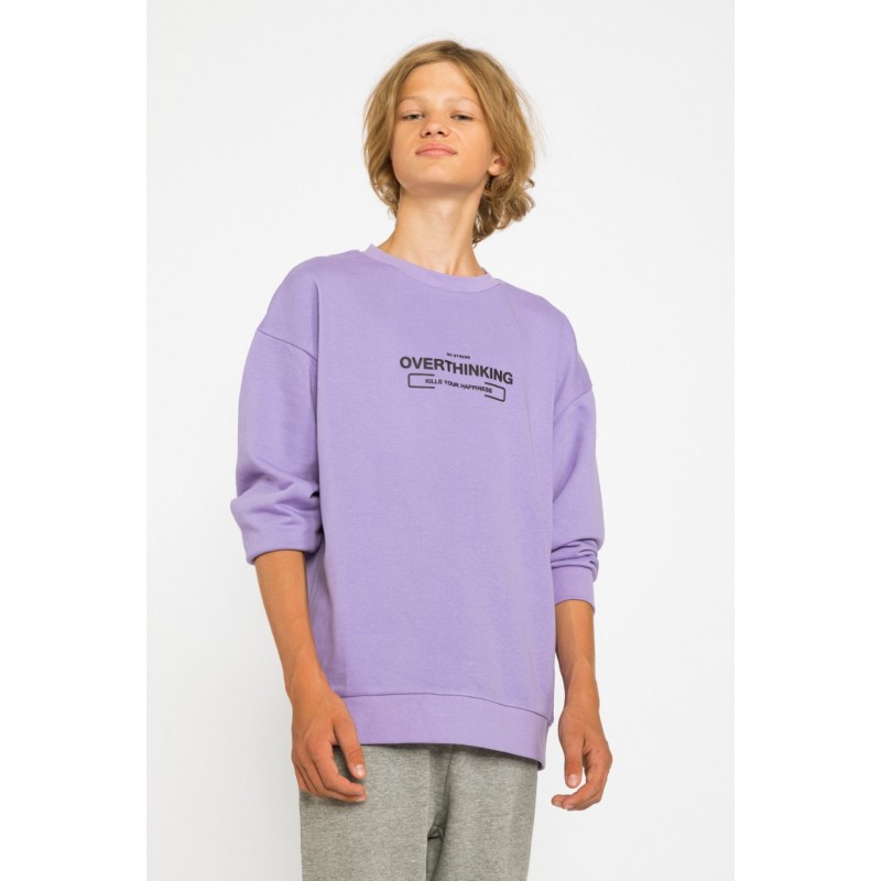 Fioletowa bluza dla chłopaka OVERTHINKING - 30681