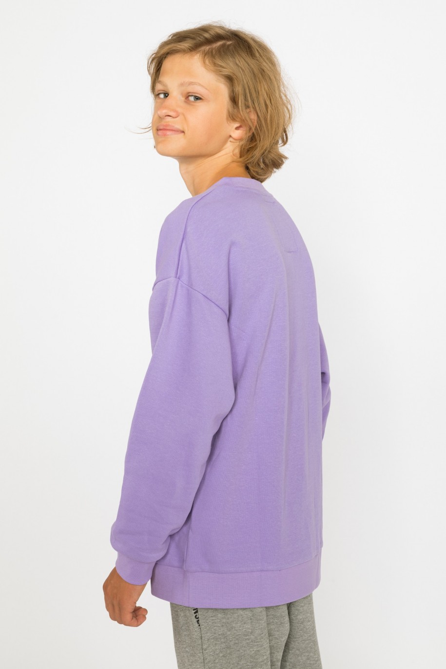 Fioletowa bluza dla chłopaka OVERTHINKING - 30682