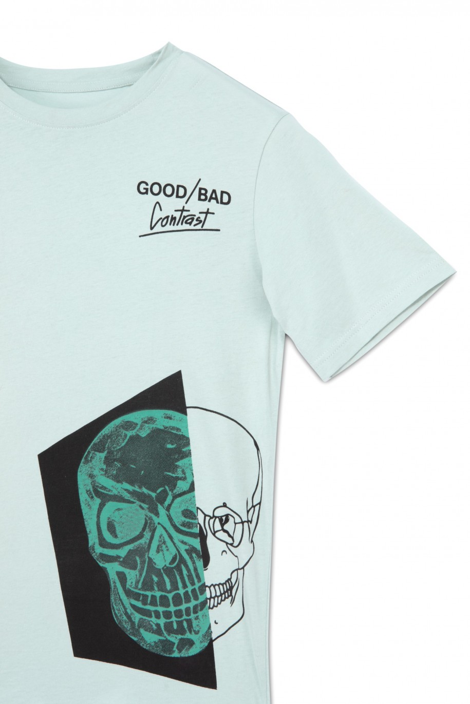 Niebieski t-shirt dla chłopaka GOOD BAD - 30942