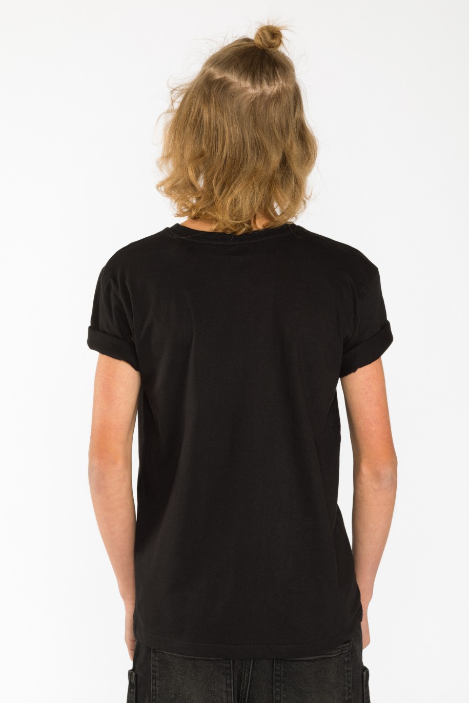 Czarny t-shirt dla chłopaka HAPPY HOLODAYS - 31180