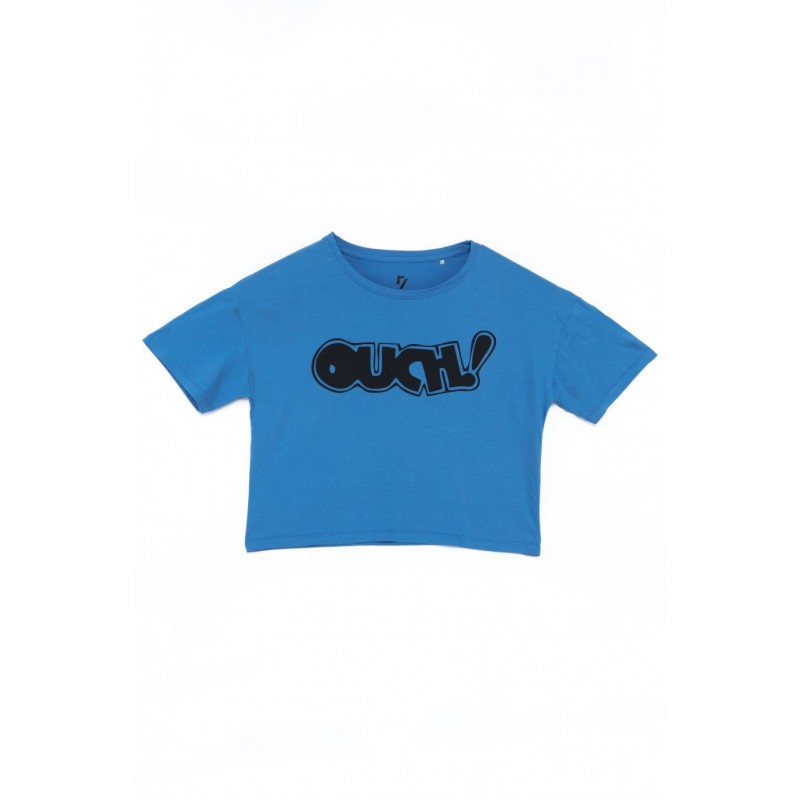 Niebieski t-shirt dla dziewczyny OUCH! - 31375