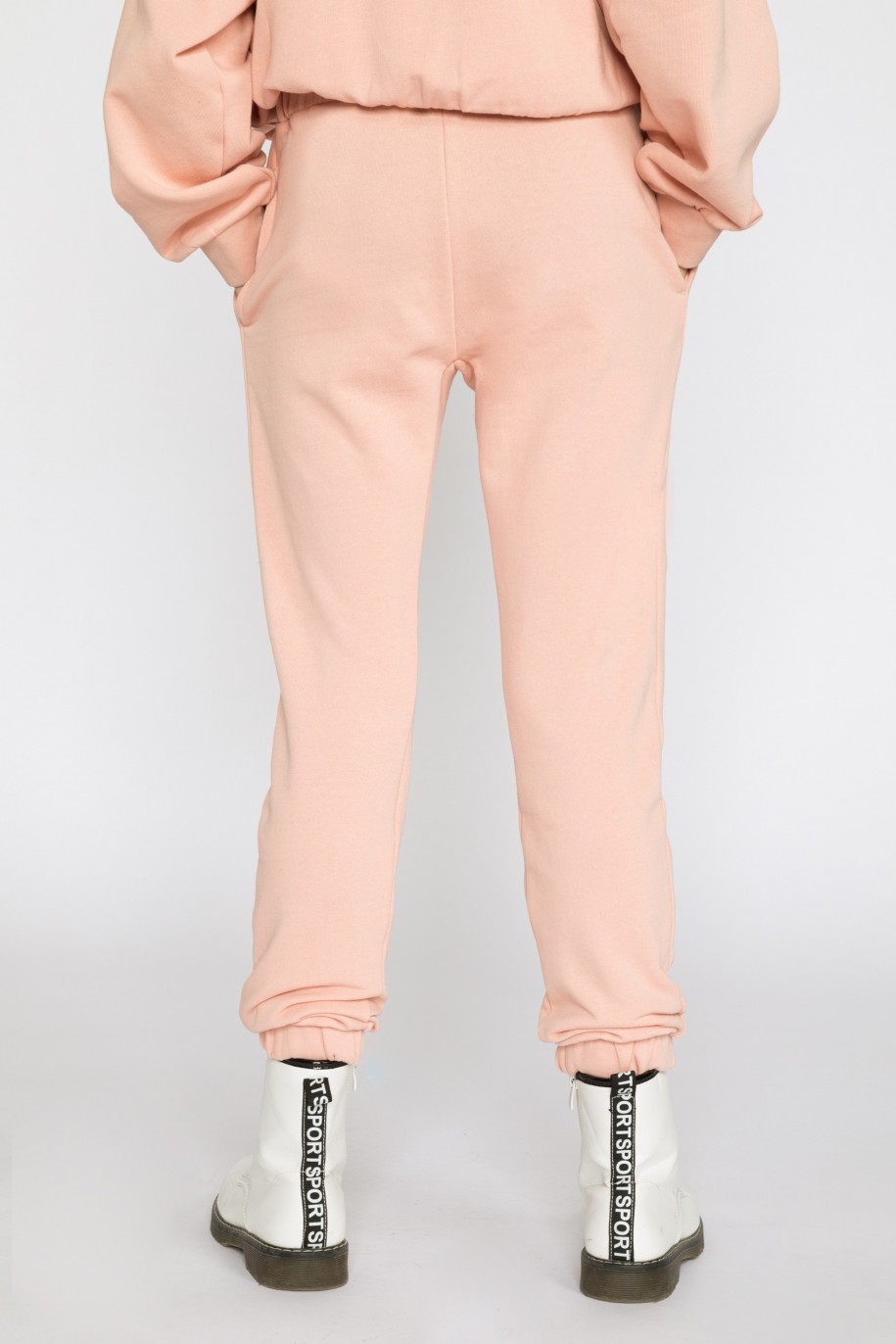Różowe spodnie dresowe dla dziewczyny - 31945