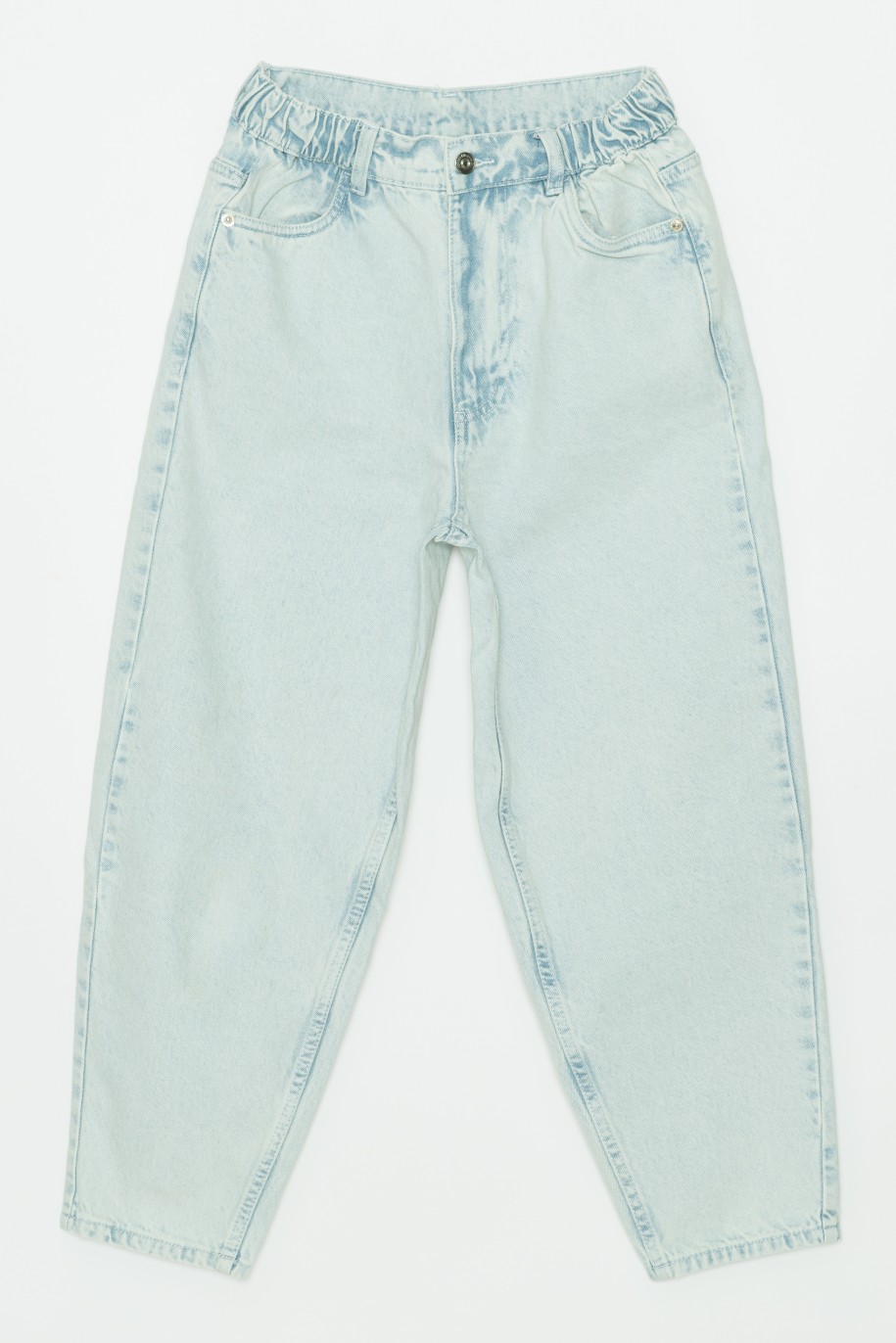 Jeansowe spodnie dla dziewczyny typu slouchy - 32419