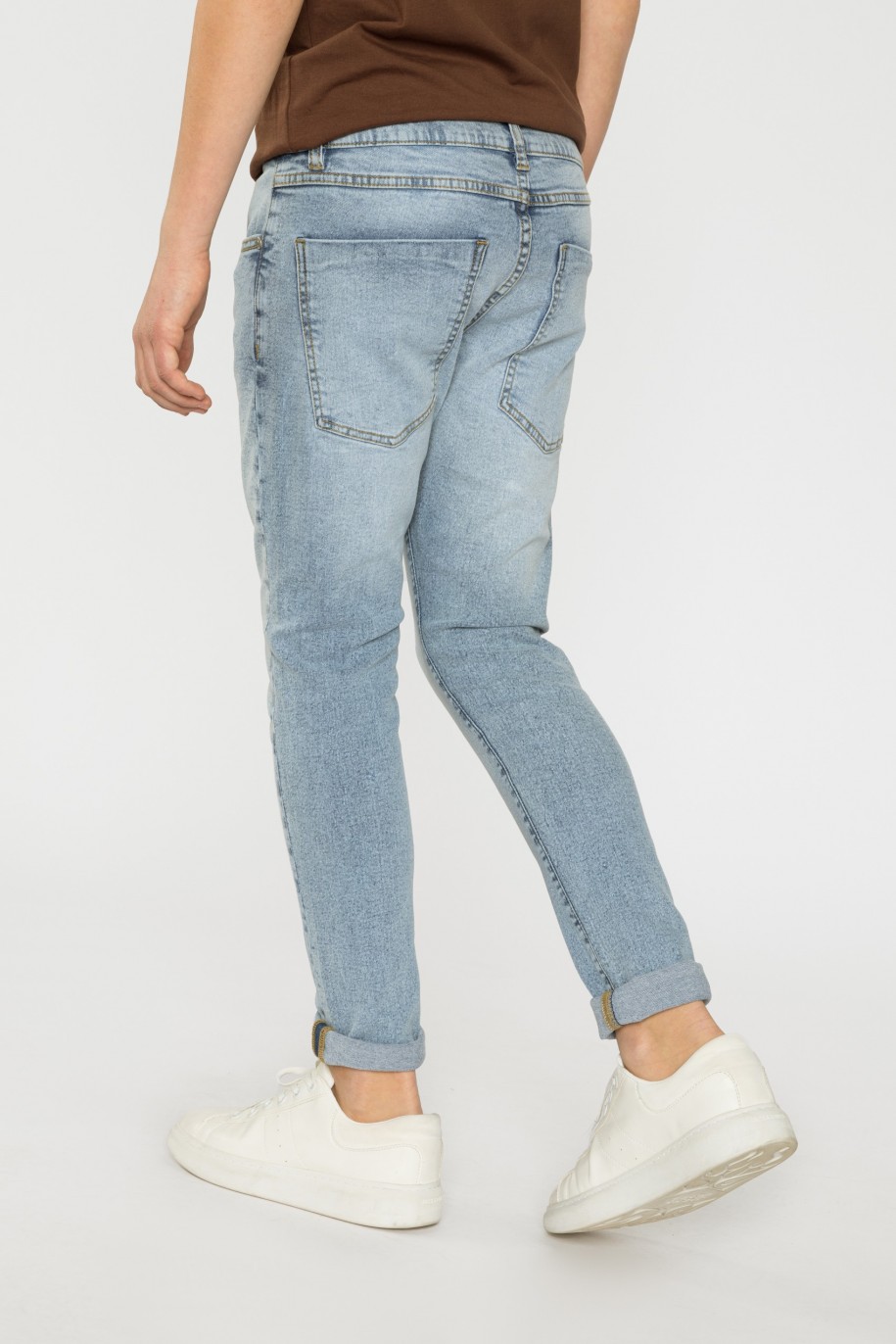 Niebieskie Jeansowe spodnie dla chłopaka REGULAR - 32847