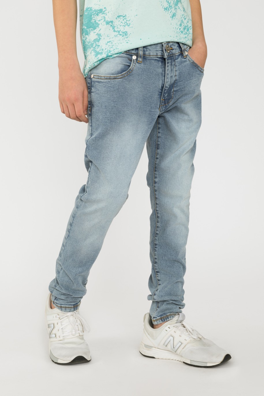 Niebieskie Jeansowe spodnie dla chłopaka LOOSE - 32953