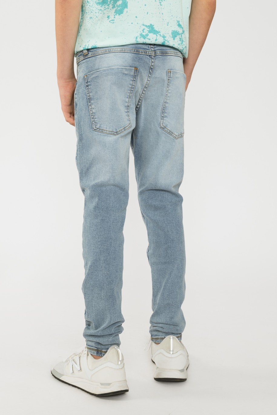 Niebieskie Jeansowe spodnie dla chłopaka LOOSE - 32954