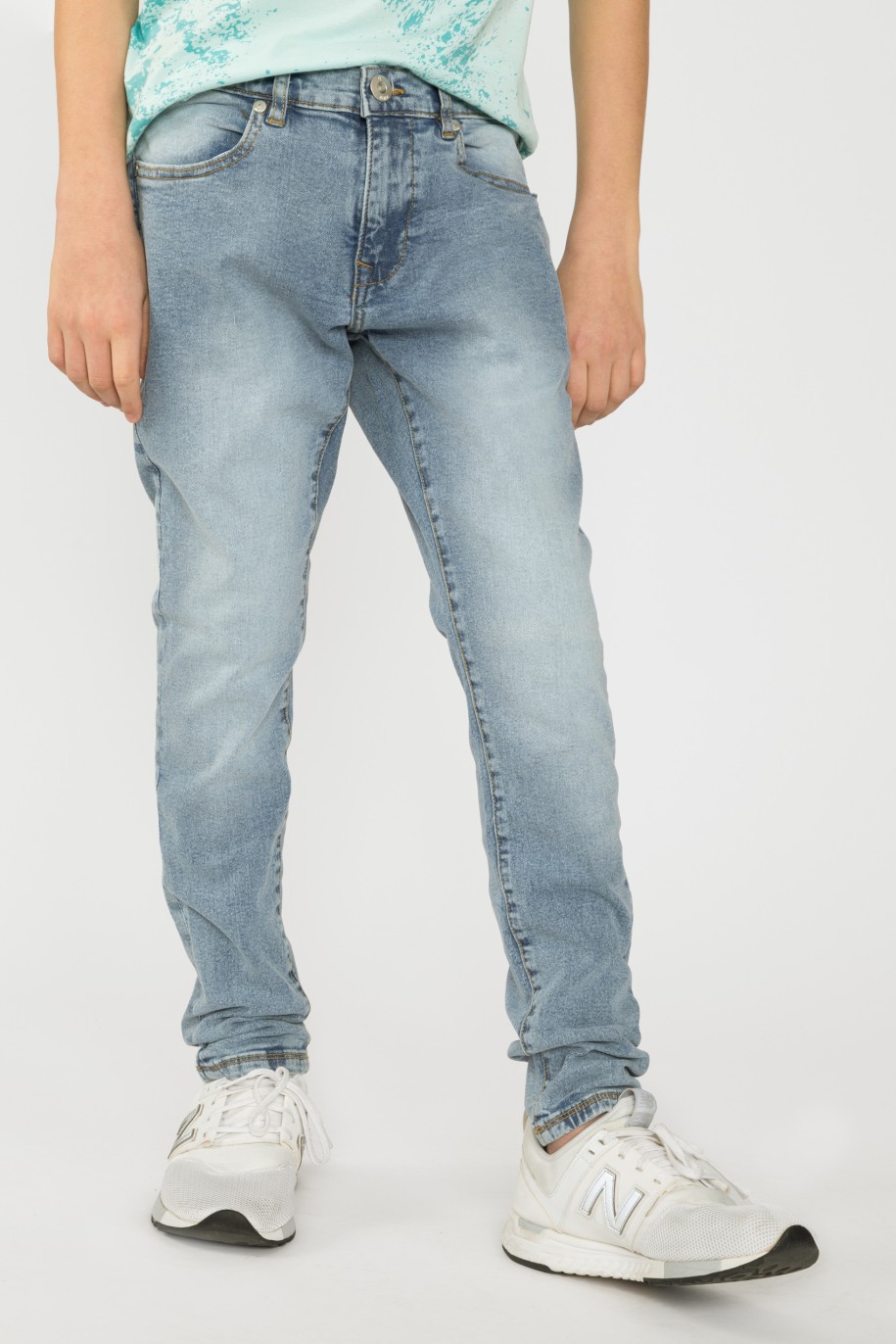 Niebieskie Jeansowe spodnie dla chłopaka LOOSE - 32955