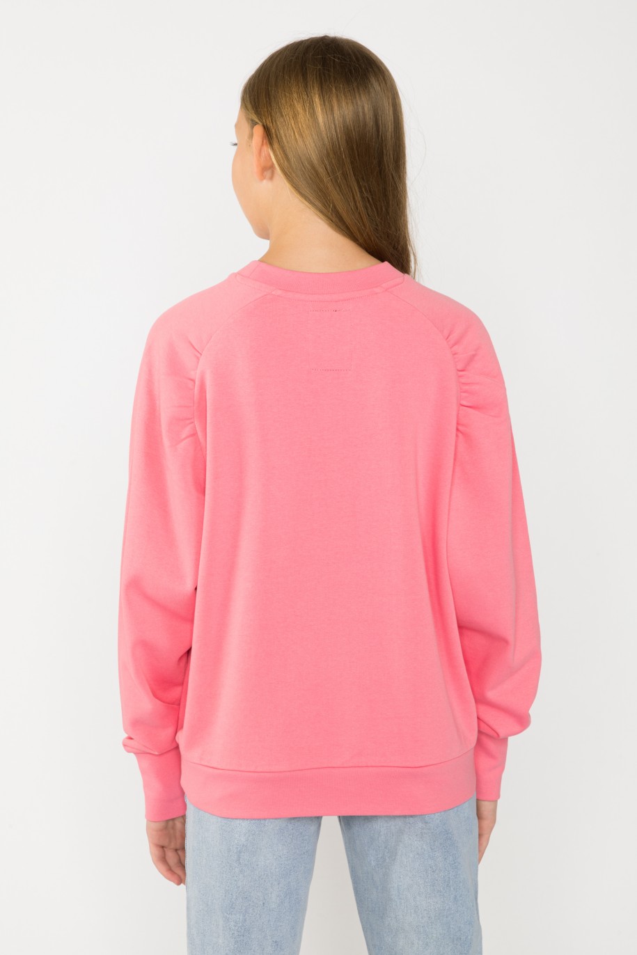 Różowa bluza dla dziewczyny - 33072