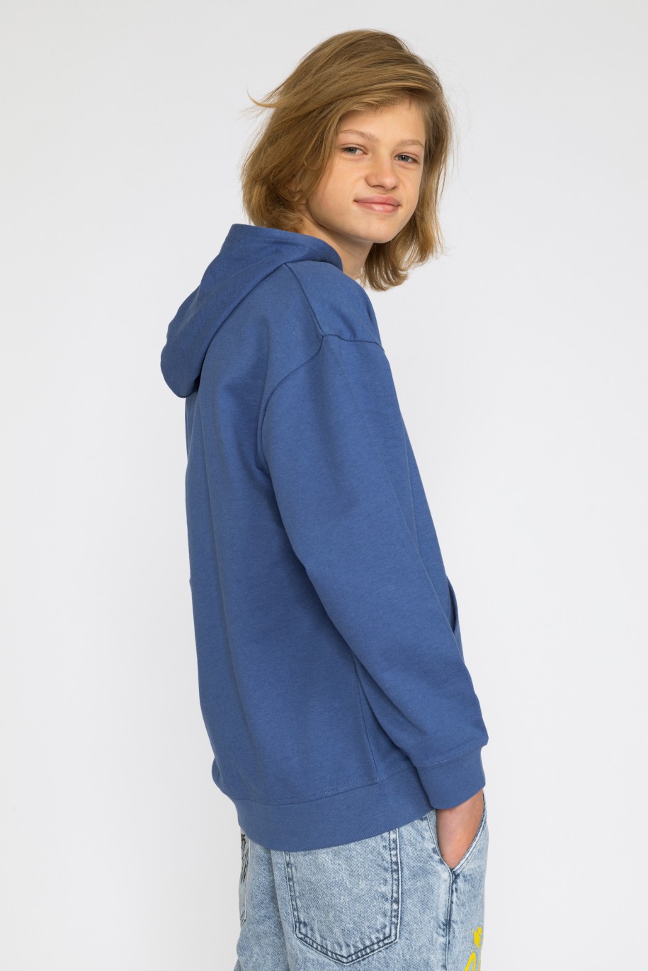 Granatowa bluza z kapturem dla chłopaka SURE - 33312