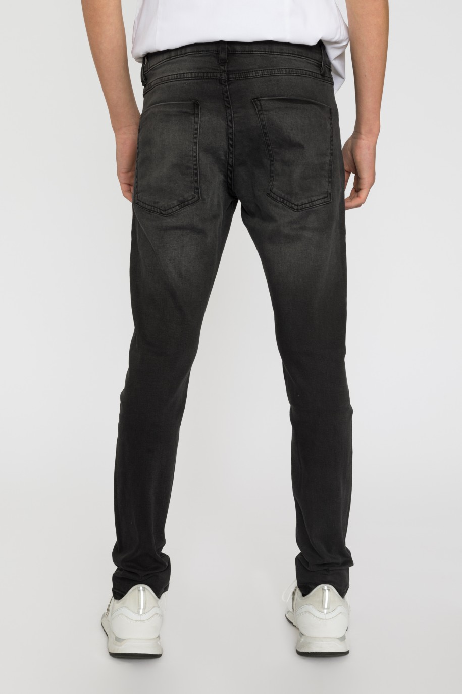 Czarne Jeansowe spodnie dla chłopaka REGURAL - 33439