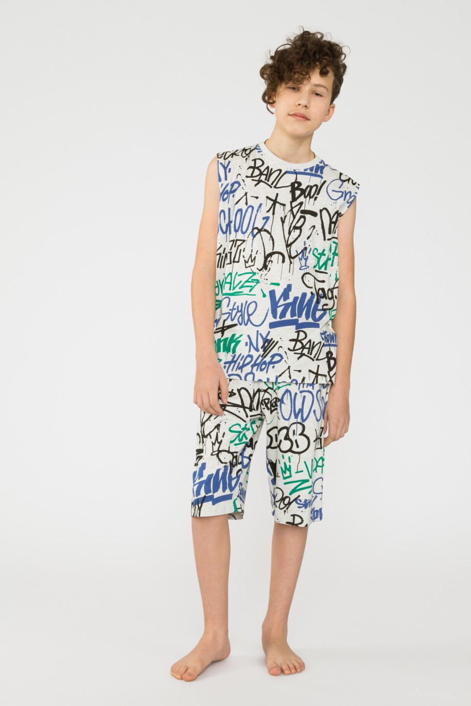 Dwuczęściowa piżama dla chłopaka GRAFFITI - 33690