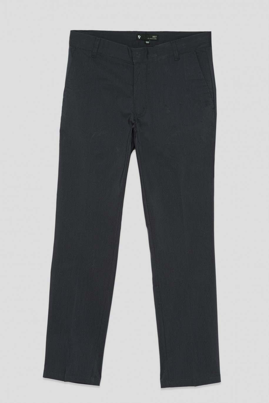 Granatowe spodnie garniturowe dla chłopaka - 33747