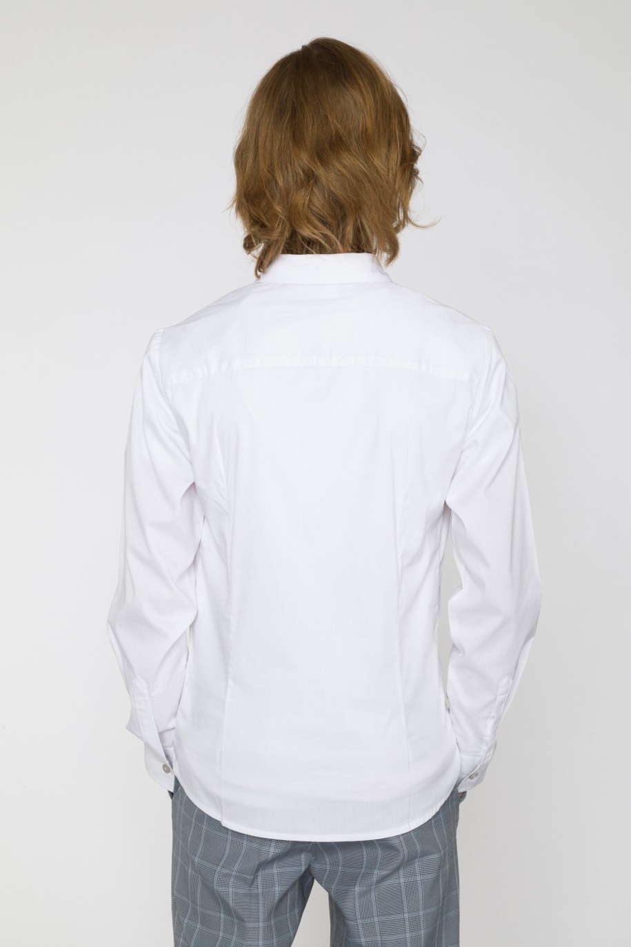 Klasyczna biała koszula dla chłopaka - 33858