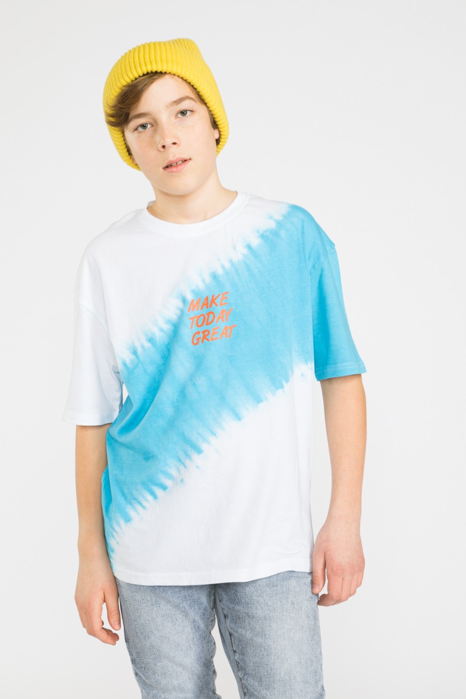 T-shirt tie dye MAKE TODAY GREAT dla chłopaka - 33950