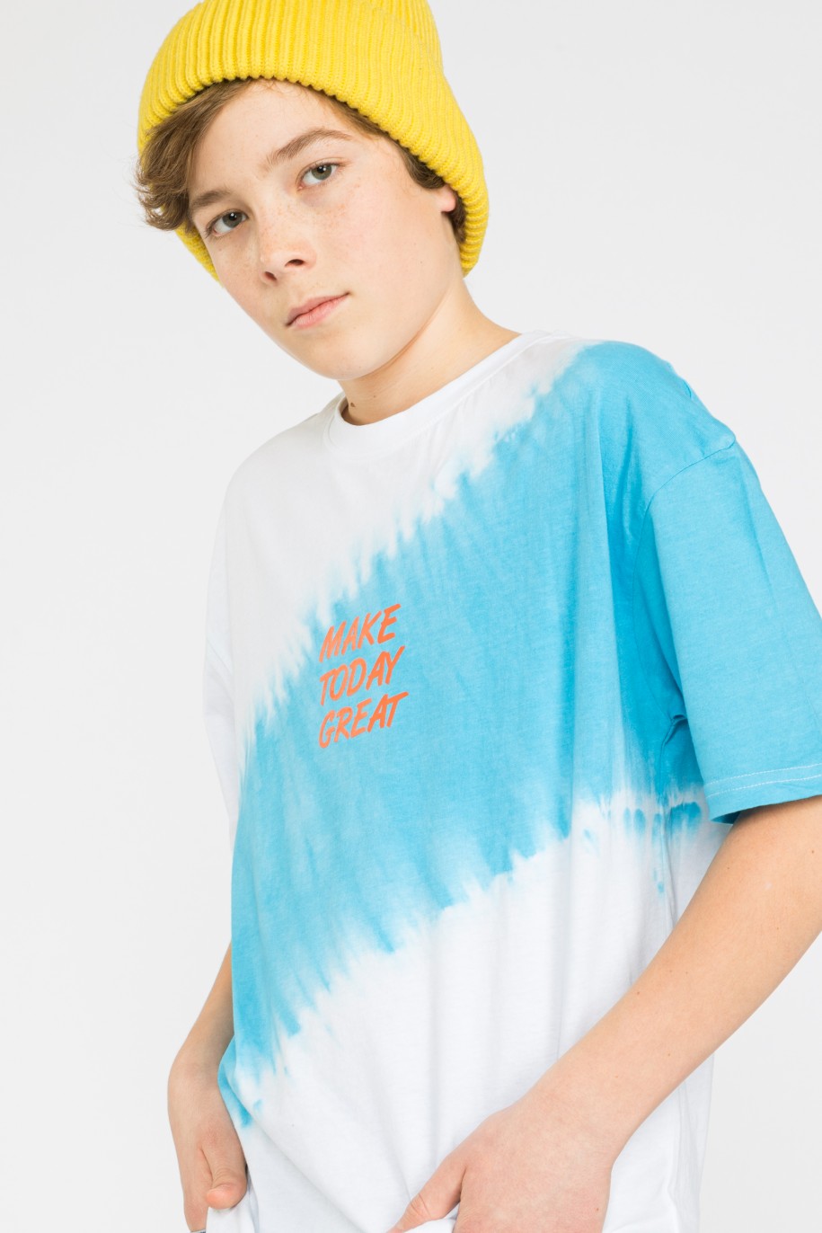 T-shirt tie dye MAKE TODAY GREAT dla chłopaka - 33953