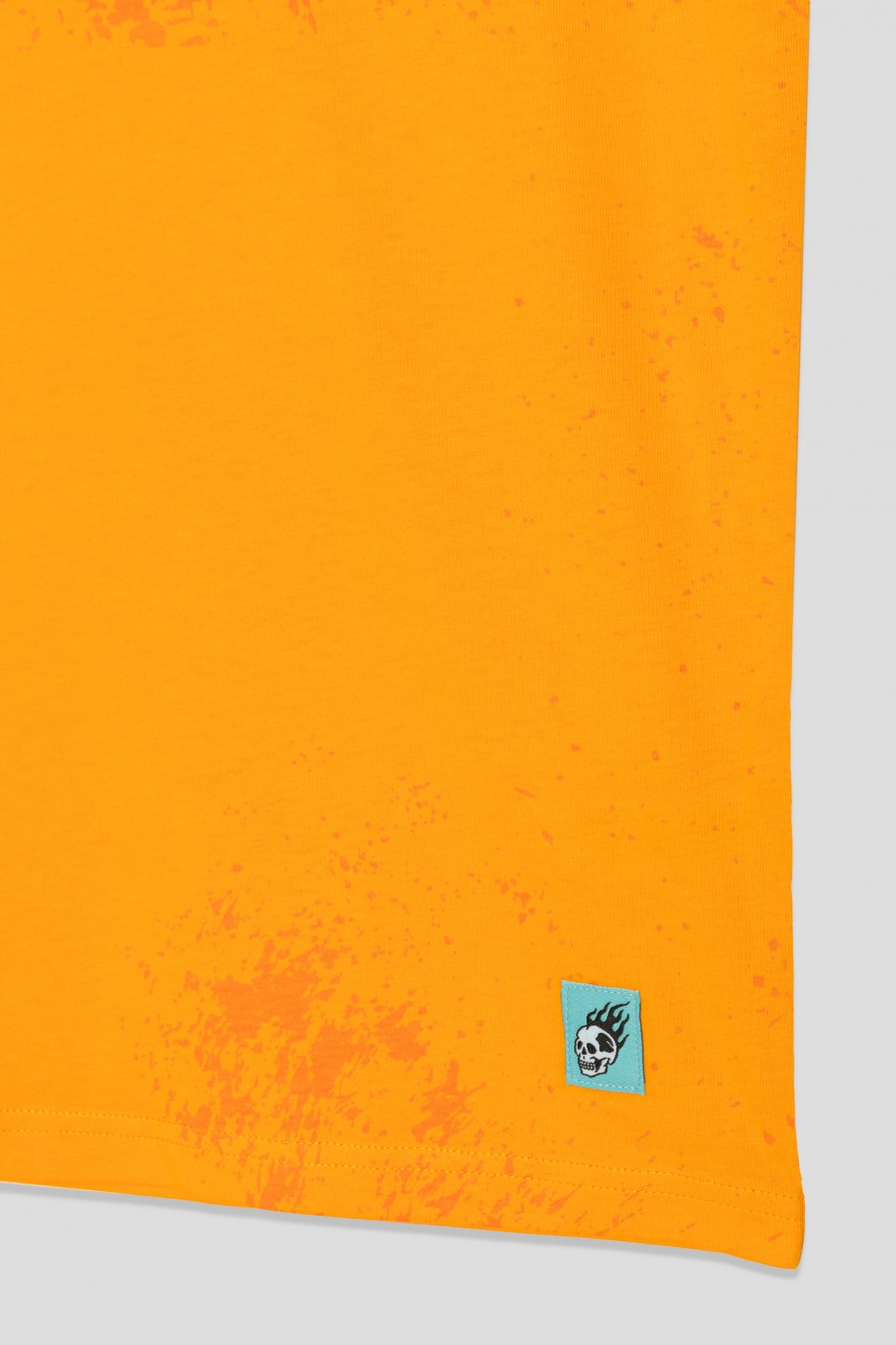 Pomarańczowy t-shirt TIE DYE dla chłopaka - 33971