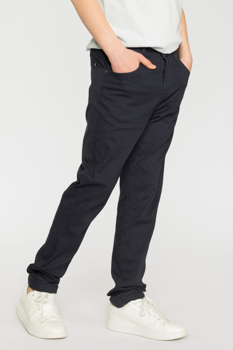 Granatowe spodnie REGULAR - 34105