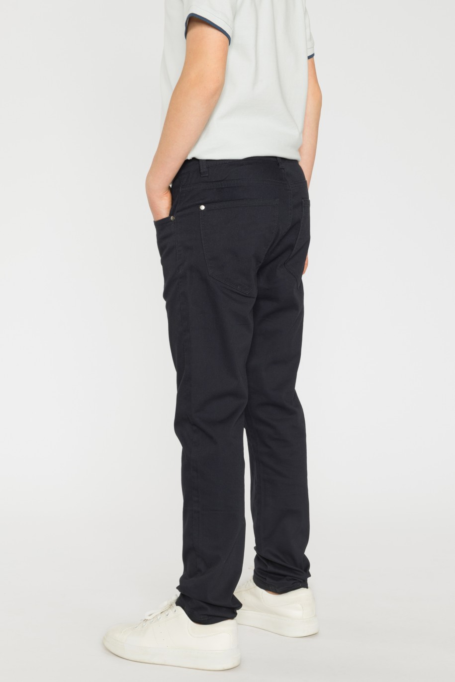 Granatowe spodnie REGULAR - 34106