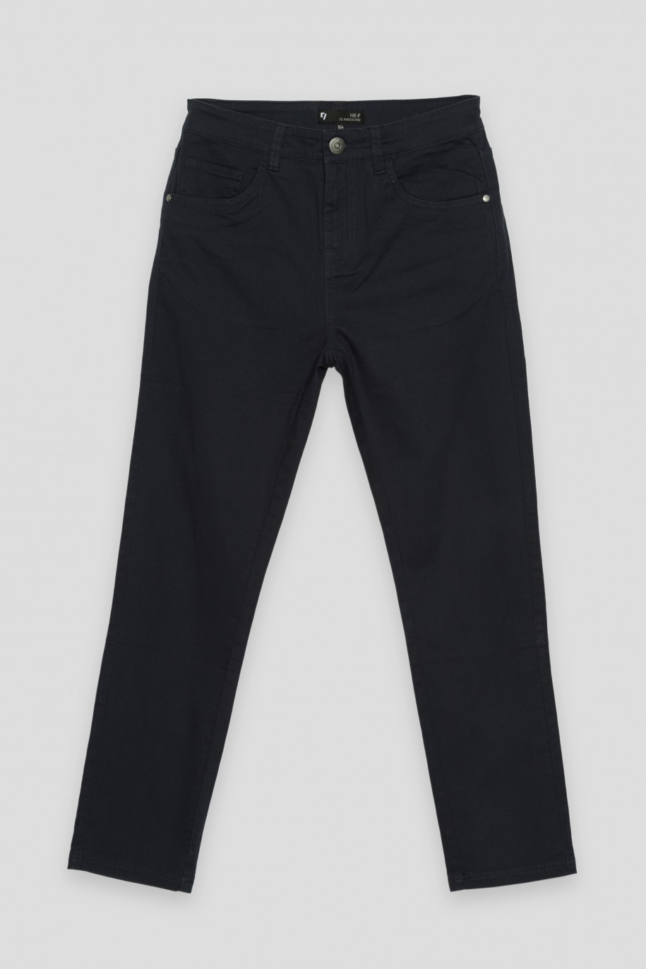 Granatowe spodnie REGULAR - 34107