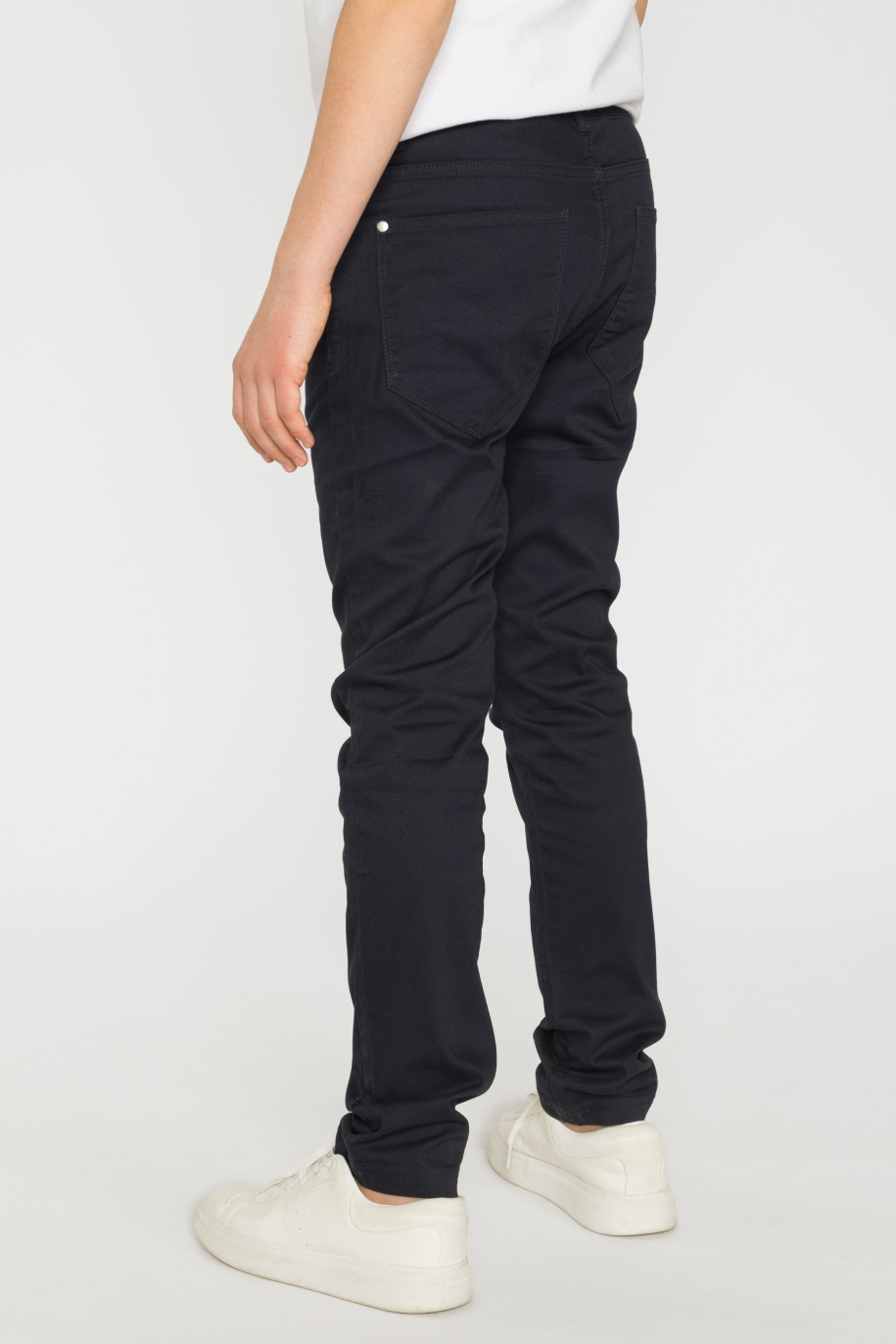 Granatowe spodnie SLIM - 34117