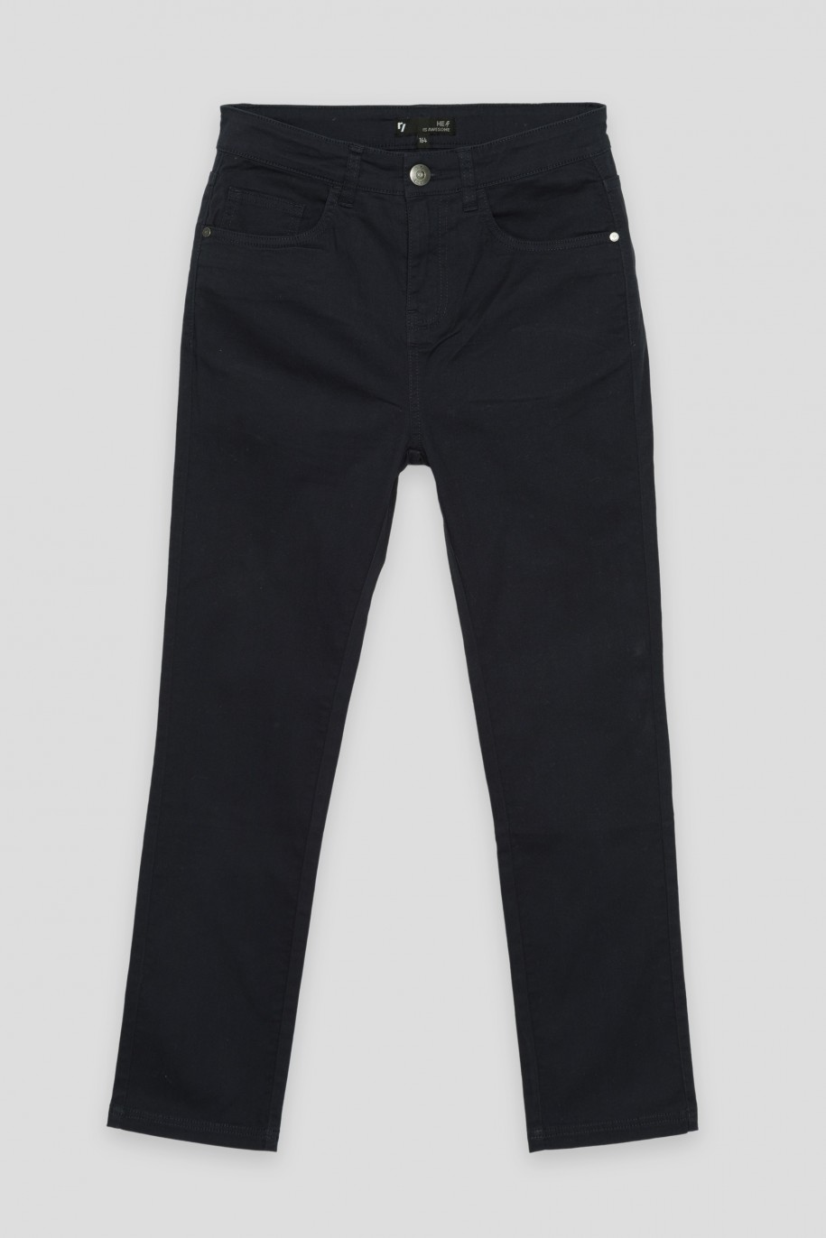 Granatowe spodnie SLIM - 34119