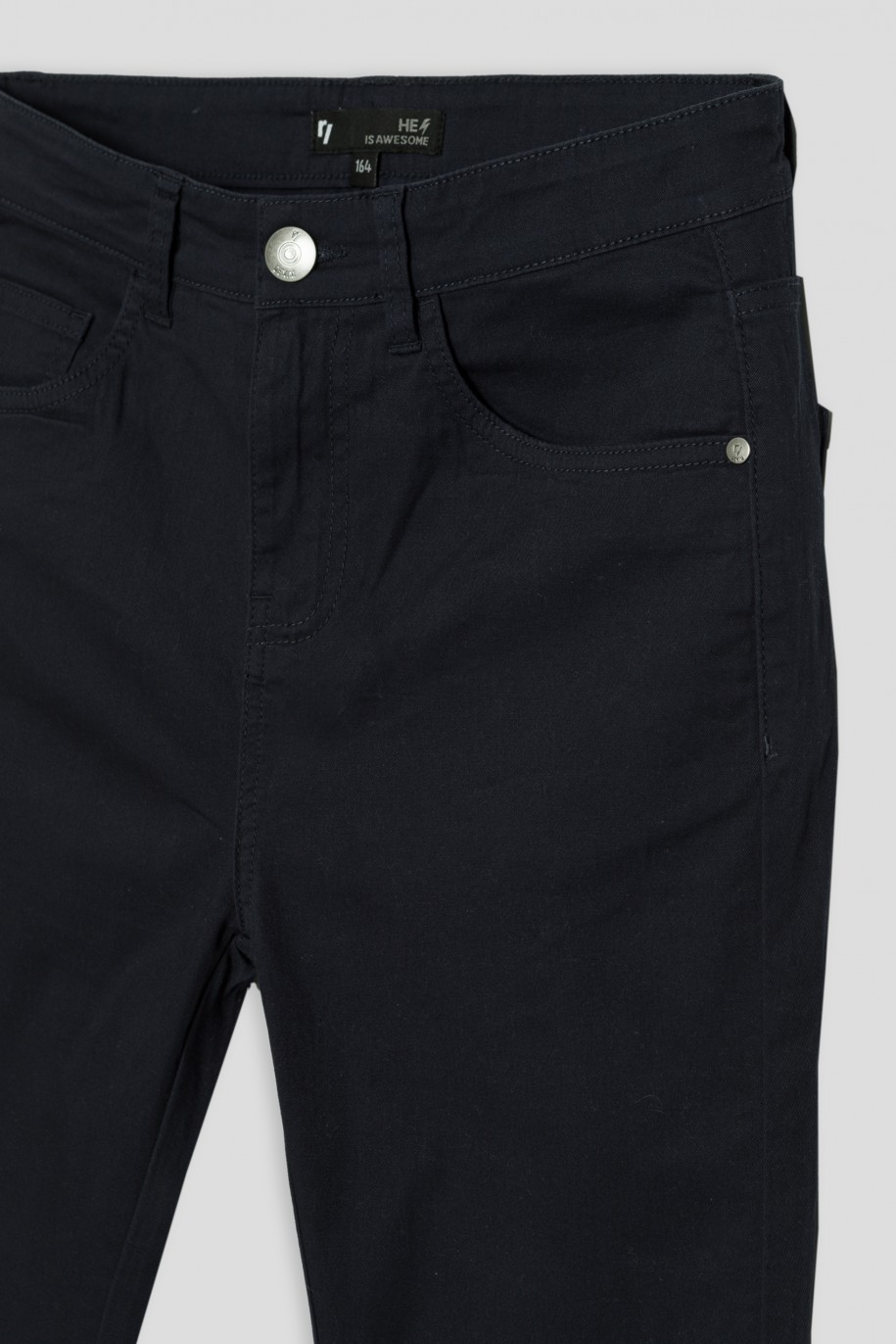 Granatowe spodnie SLIM - 34120