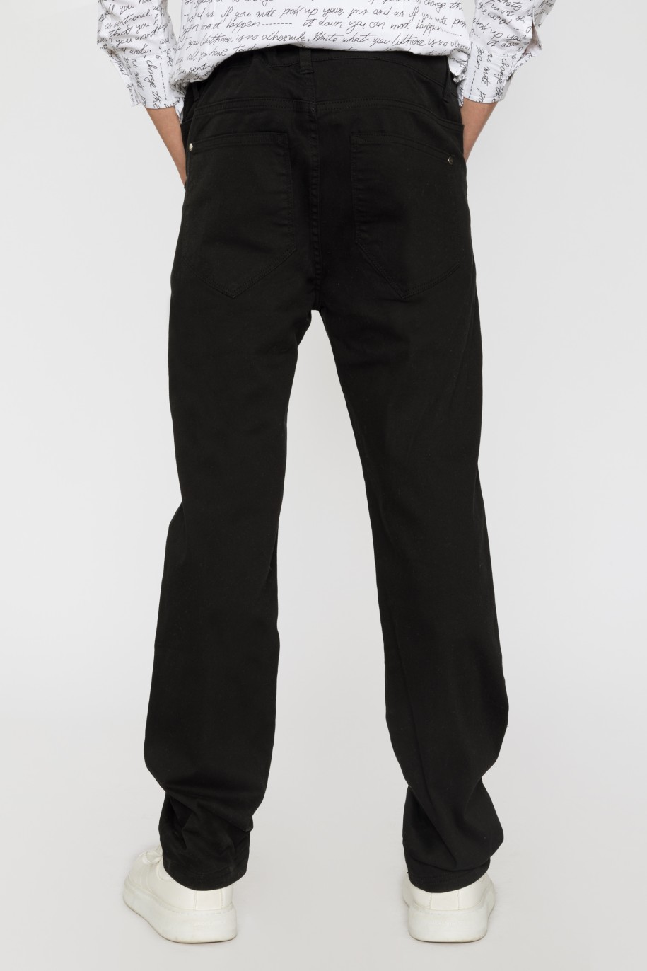 Czarne spodnie LOOSE - 34123