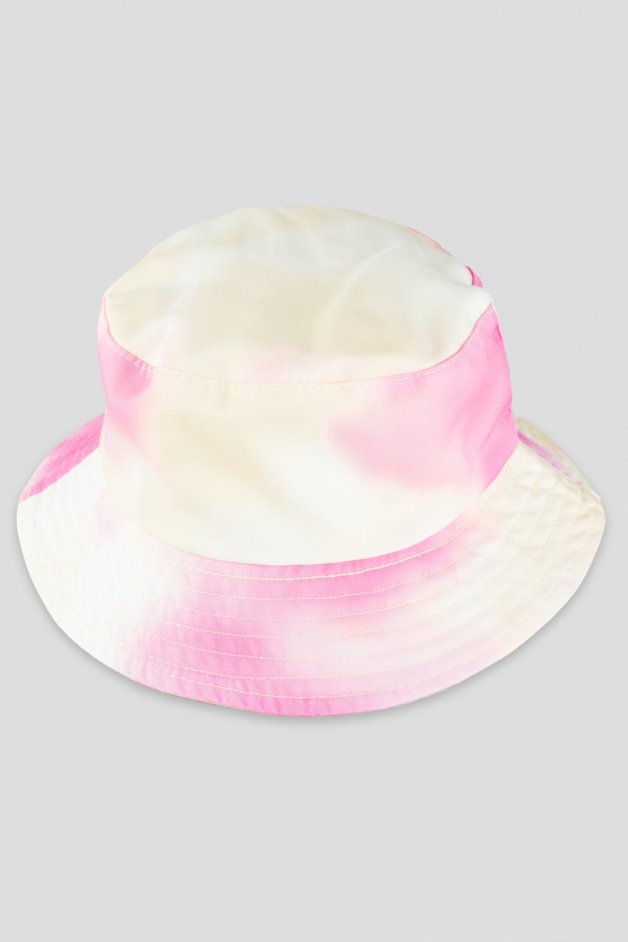 Różowy kapelusz typu bucket hat TIE DYE - 34321
