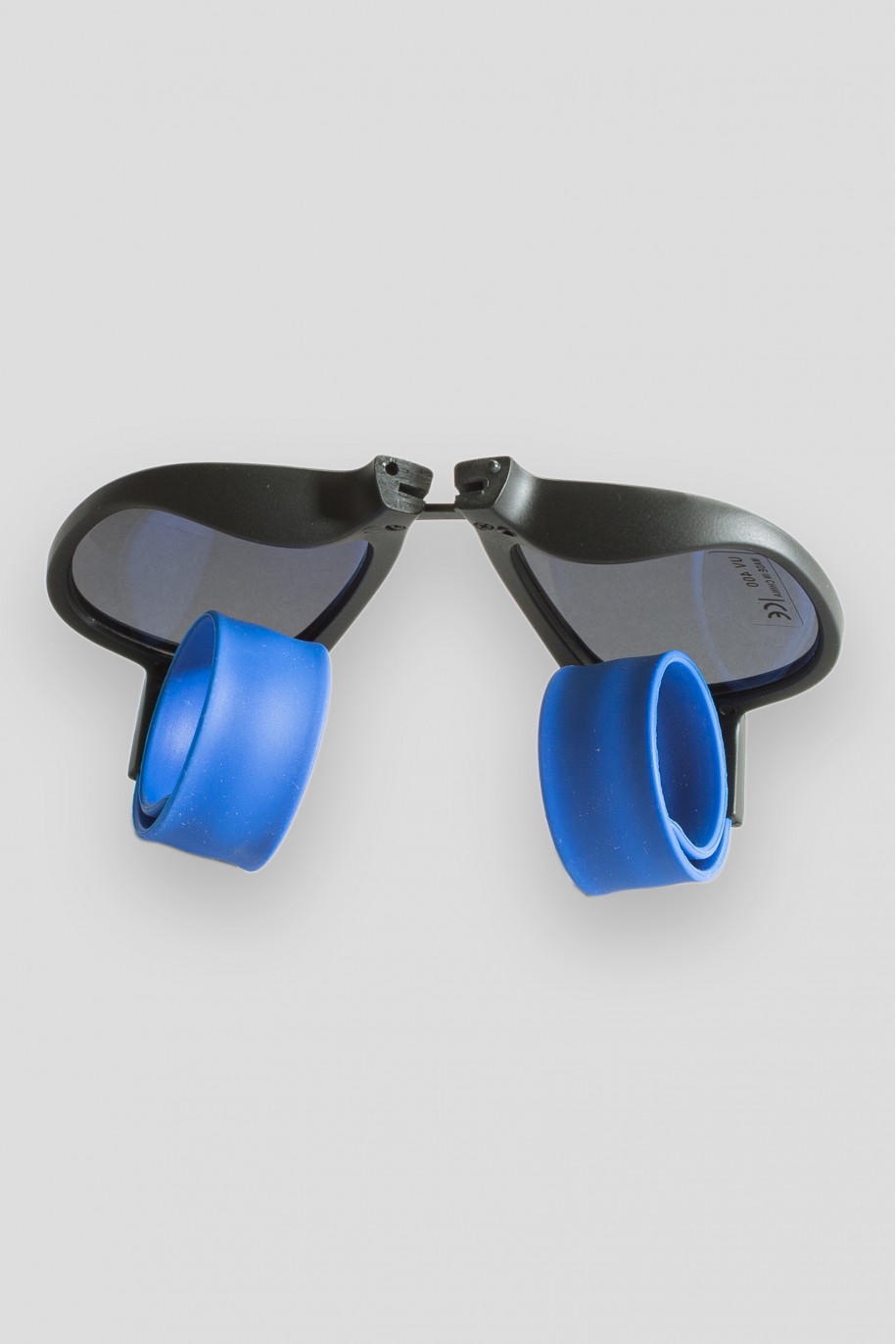 Niebieskie składane okulary przeciwsłoneczne - 34854