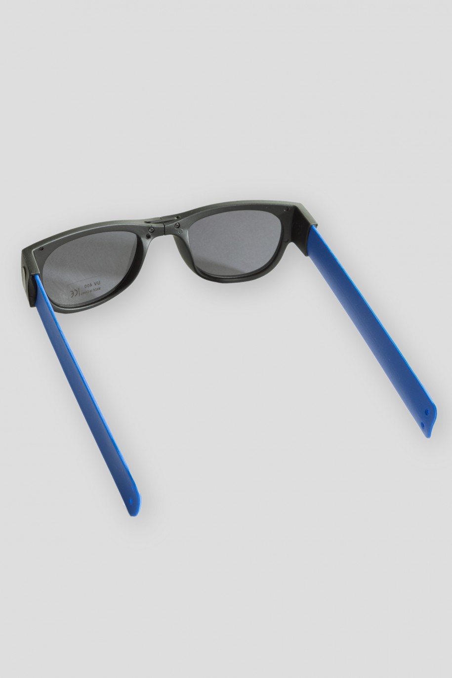 Niebieskie składane okulary przeciwsłoneczne - 34856