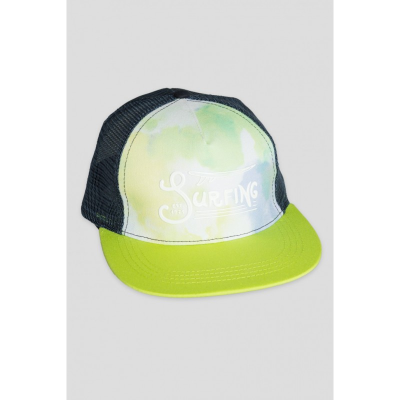 Zielona czapka z daszkiem tie dye SURFING - 35164