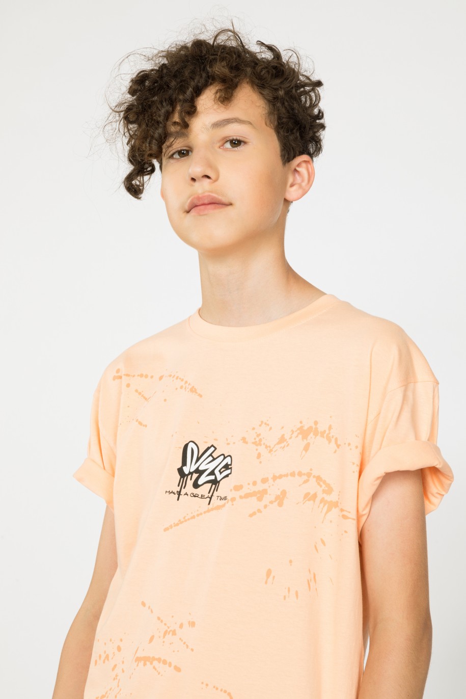 Pomarańczowy t-shirt NYC - 35310
