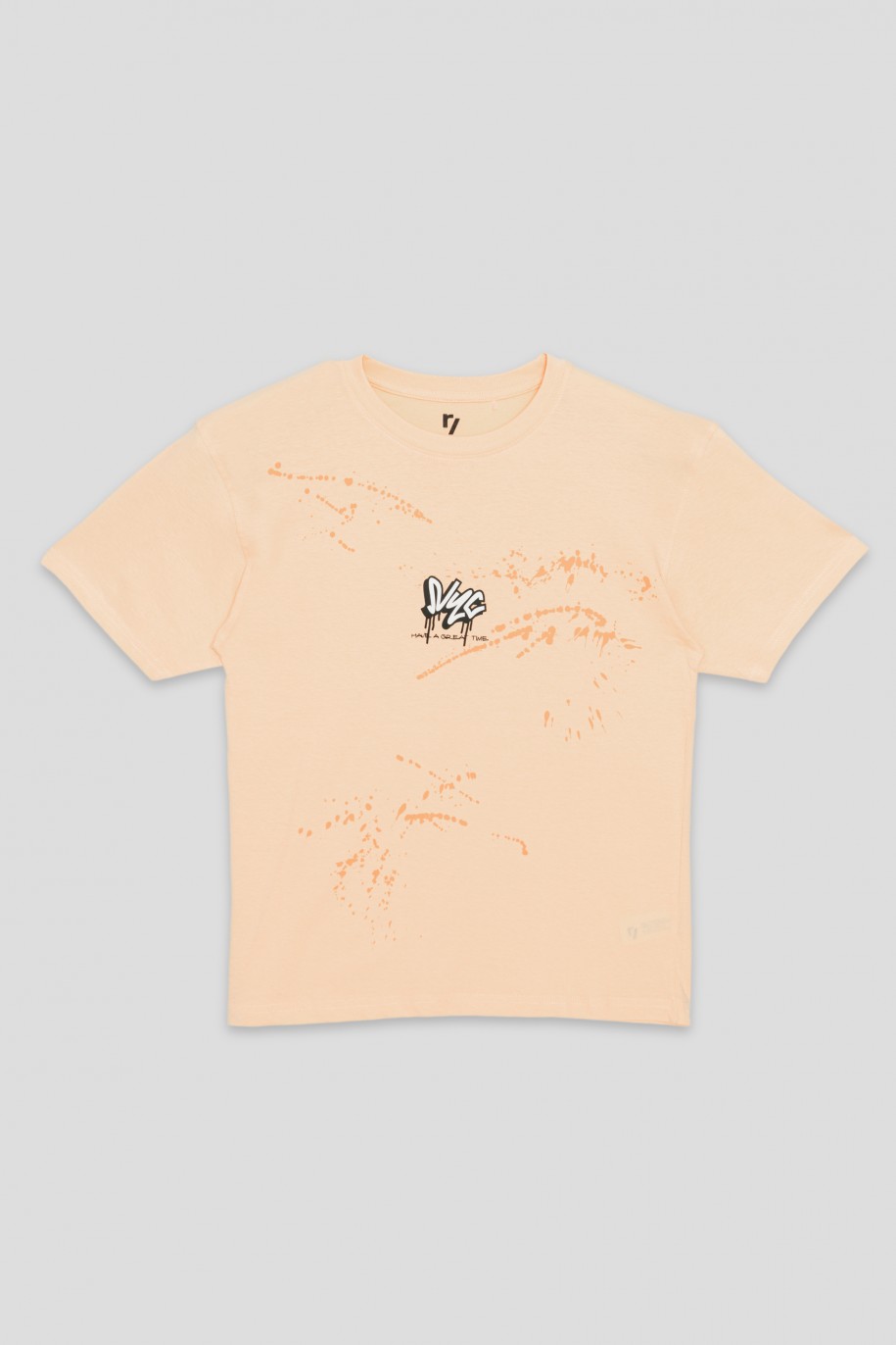 Pomarańczowy t-shirt NYC - 35312