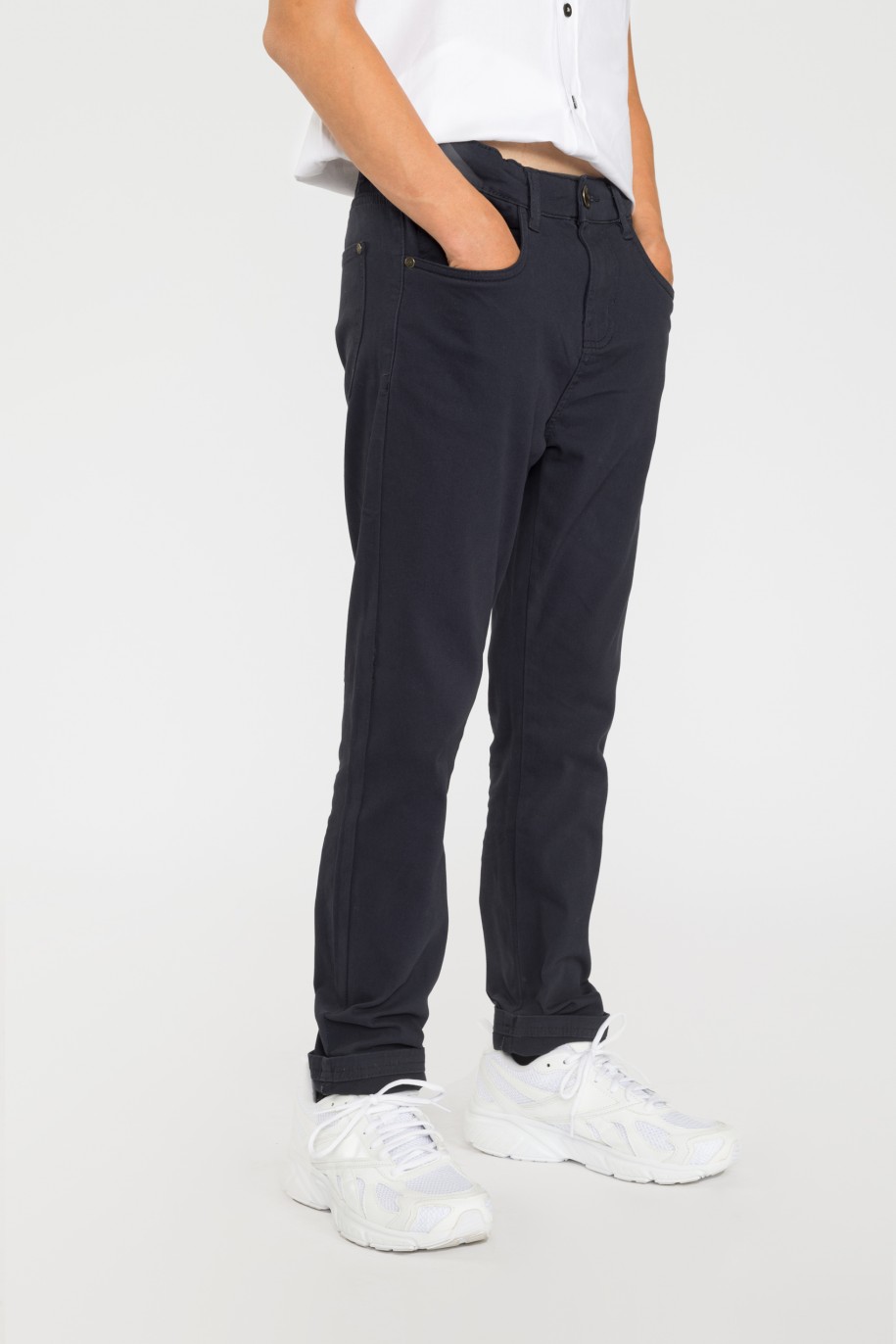 Granatowe spodnie REGULAR - 35823