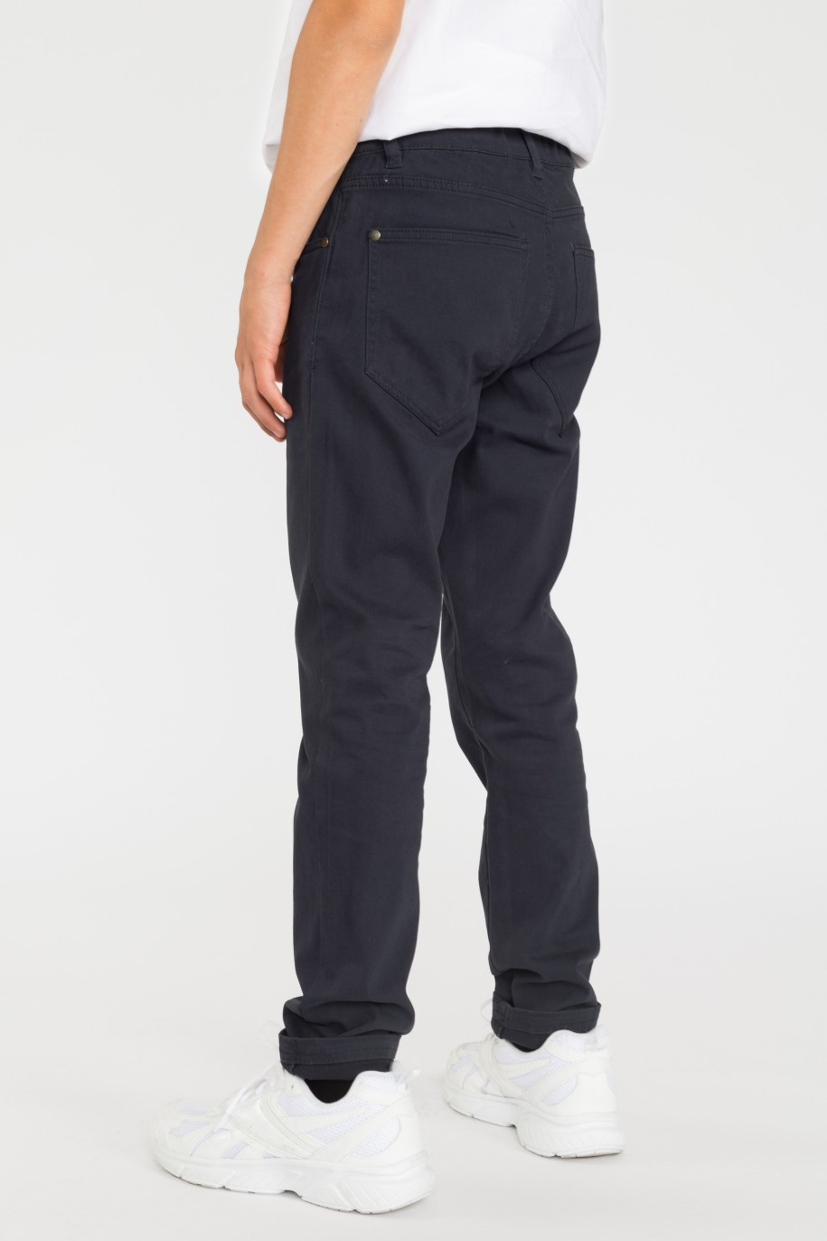 Granatowe spodnie REGULAR - 35824