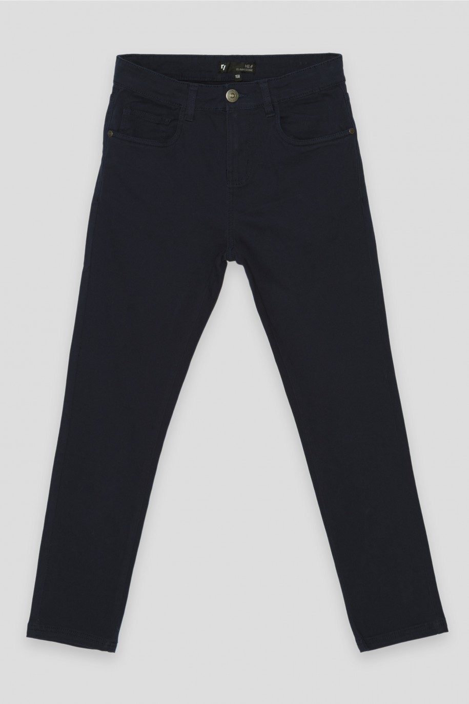 Granatowe spodnie REGULAR - 35825