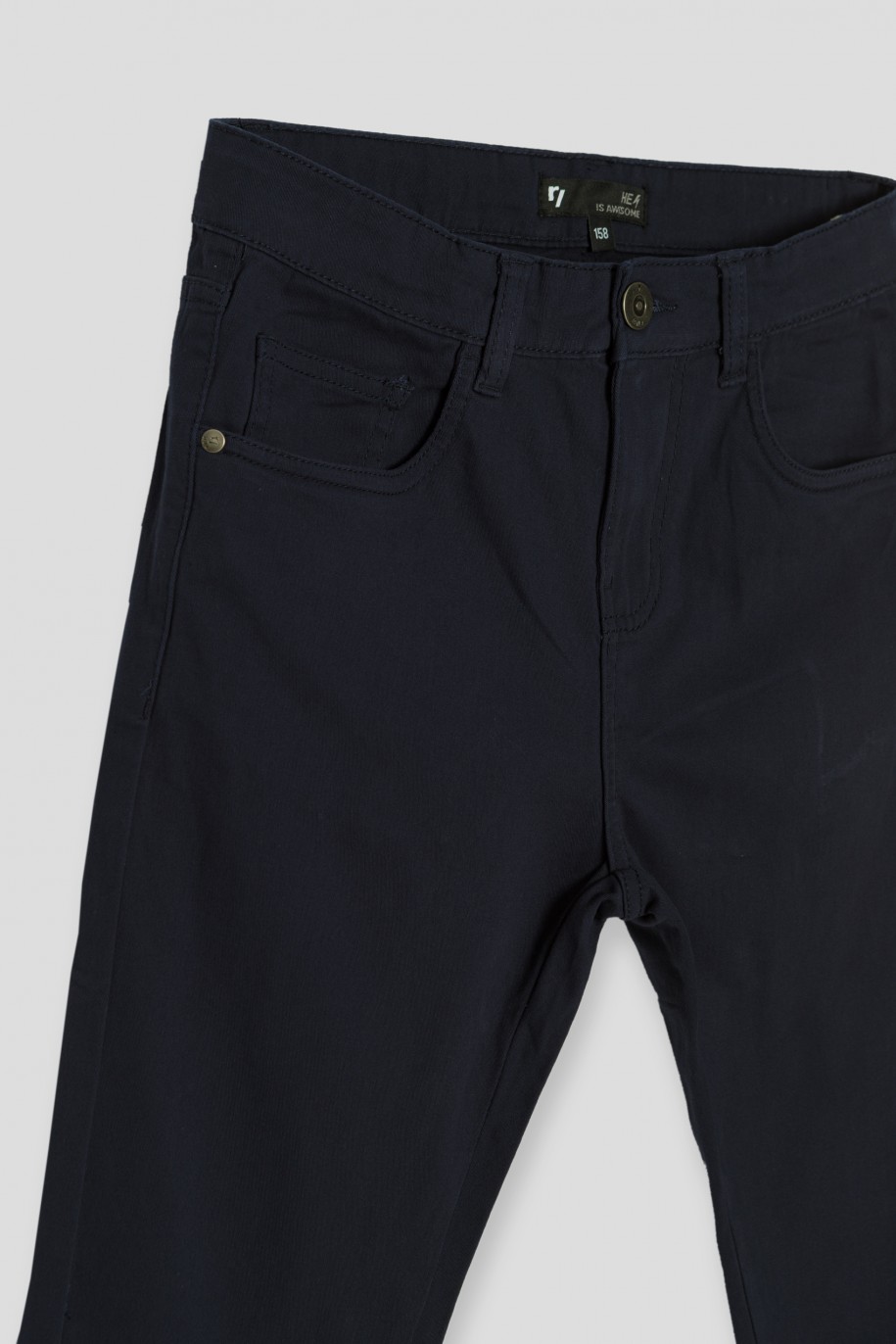 Granatowe spodnie REGULAR - 35826