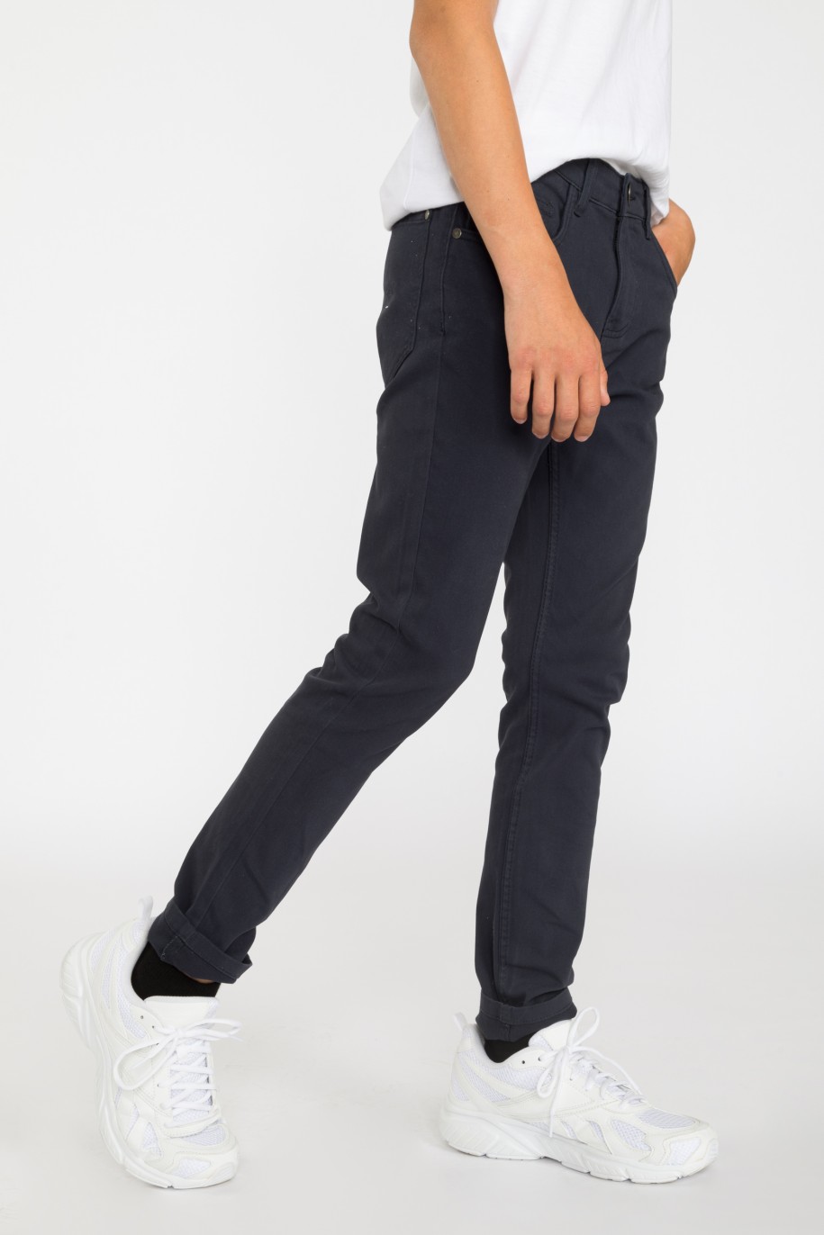 Granatowe spodnie SLIM - 35838